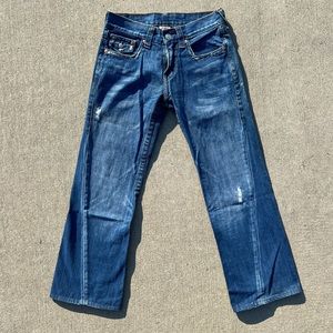 Vintage Y2K Men's True Religion Jeans Section 803 Row 30 Seat 33—terrific shape!